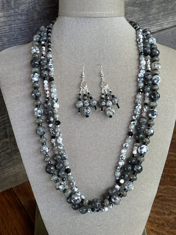 Black and White Necklace by Betsy Harms