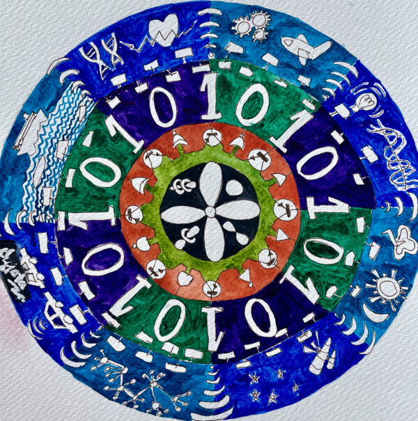 Electronic Mandala by Sujata Tibrewala