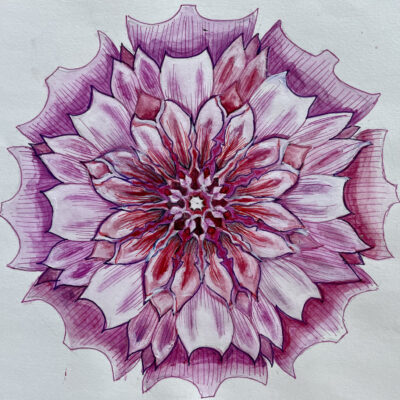 Dahlia Mandala by Sujata Tibrewala