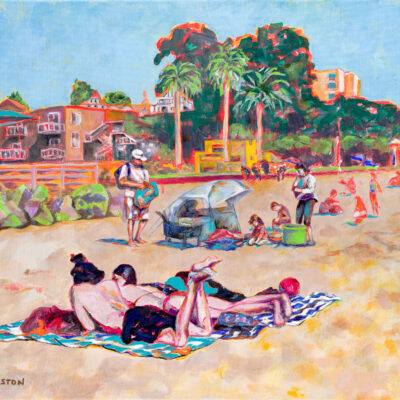 Capitola Beach Day by Kathy Coulston