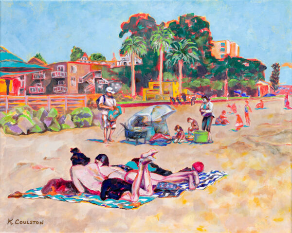 Capitola Beach Day by Kathy Coulston