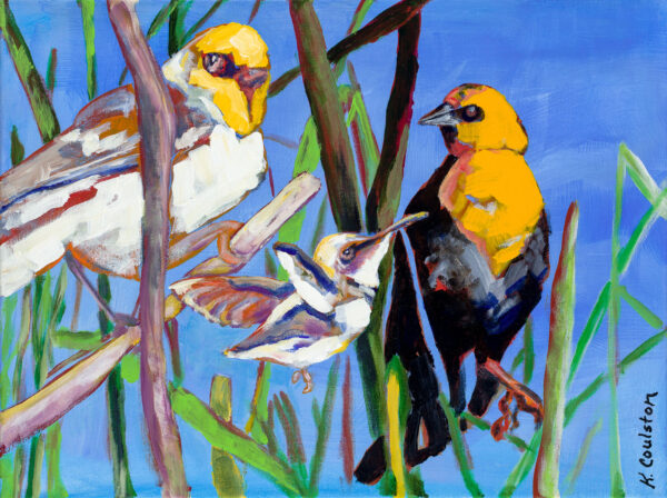 Three Birds by Kathy Coulston