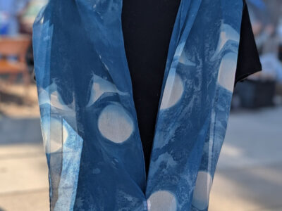 Silk Shibori Scarf by Jodi Paley