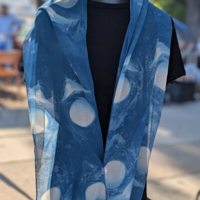 Silk Shibori Scarf by Jodi Paley