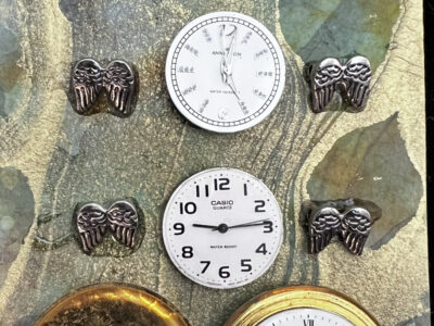 Winged Timepieces by Lucey Bowen