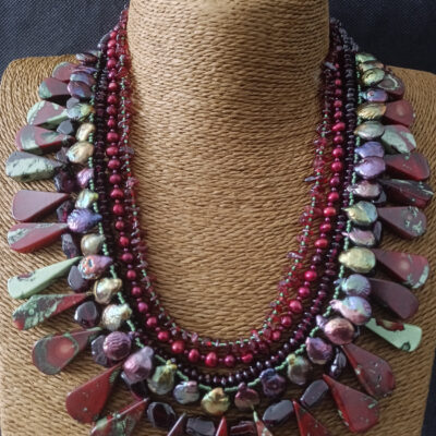 UntitledFantasy in Dark Red and Green by Larisa Vaserman